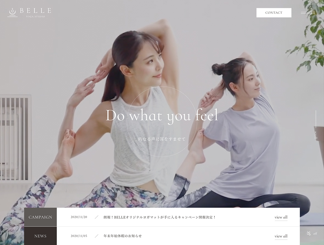 BELLE YOGA STUDIO（mv）